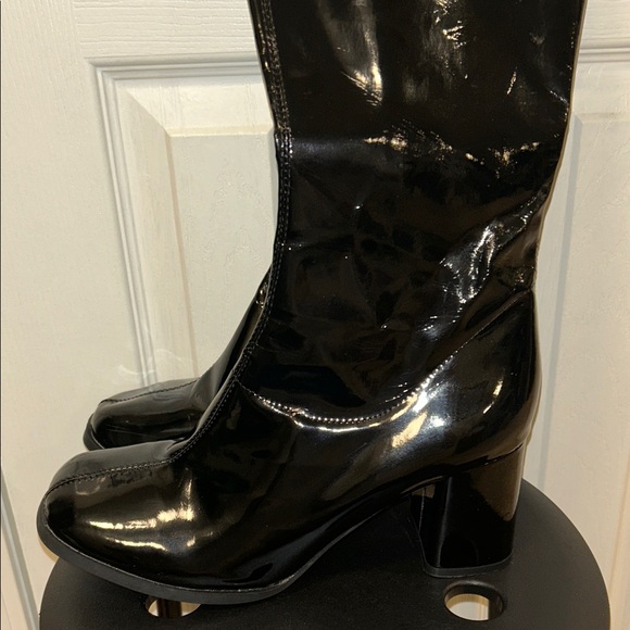 Funtasma Shoes - Black Patent Gogo Boots Size 12